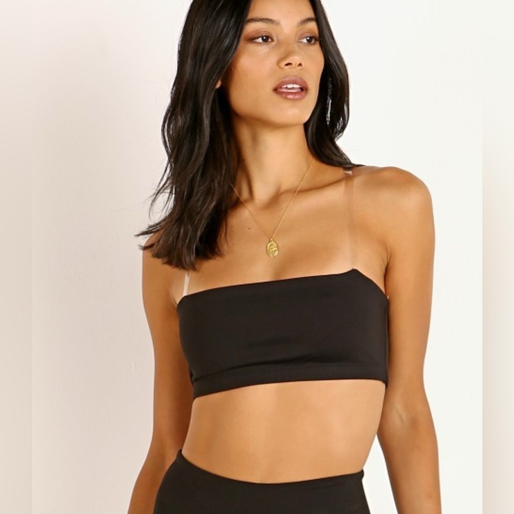 Beyond Yoga Sportflex Clear Bra, Black, Size XS, Excellent Condition